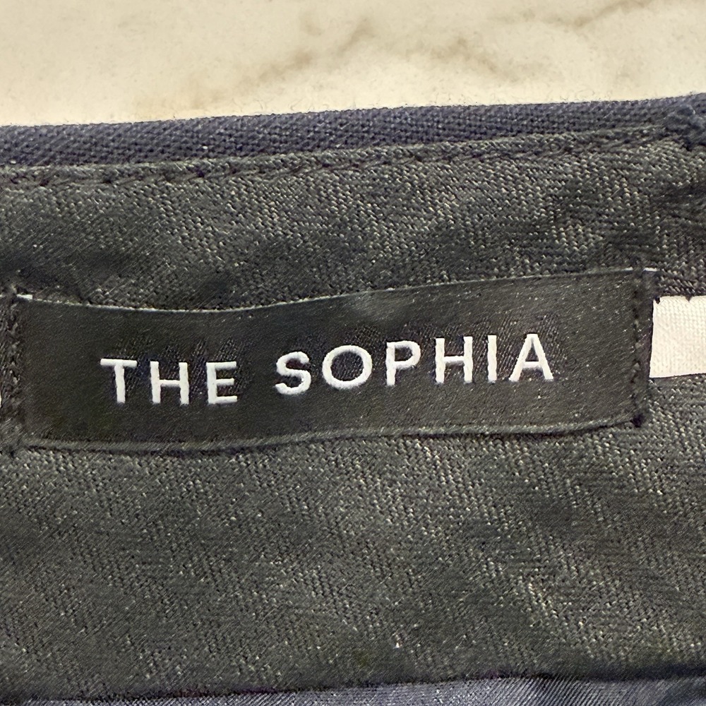 Ann Taylor NWT Sophia Straight Leg Dress Pants Navy Sz 2 Tall - Picture 3 of 10